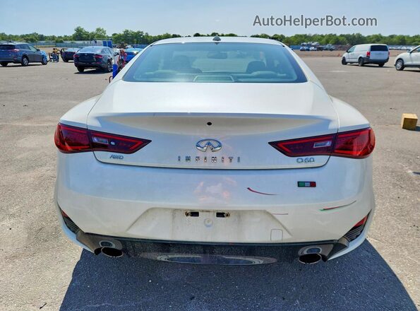 JN1EV7EL4KM291409 2019 INFINITI Q60 White Հետևի տեսք
