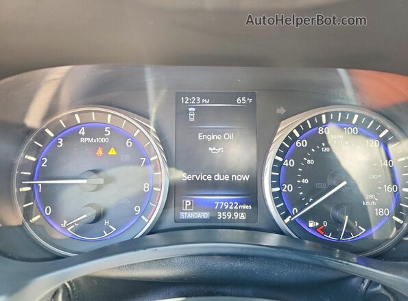 JN1EV7EL6KM291167 2019 INFINITI Q60 Серый Вид щитка приборов
