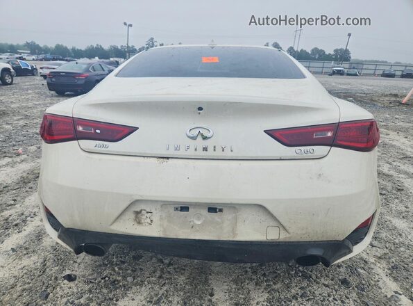JN1EV7EL9JM392539 2018 INFINITI Q60 White Հետևի տեսք