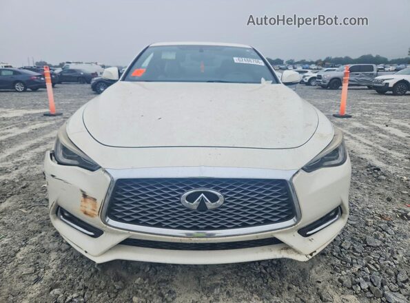 JN1EV7EL9JM392539 2018 INFINITI Q60 White Դիմացի տեսք