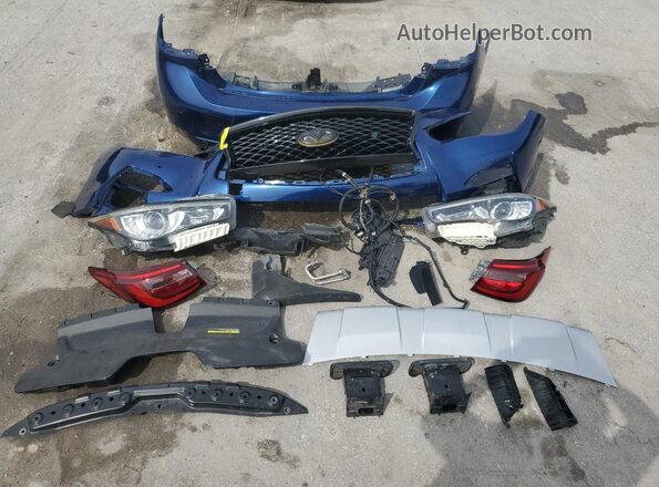 JN1FV7AP0KM760265 2019 INFINITI Q50 Blue Շարժիչի բաժամունքի տեսք
