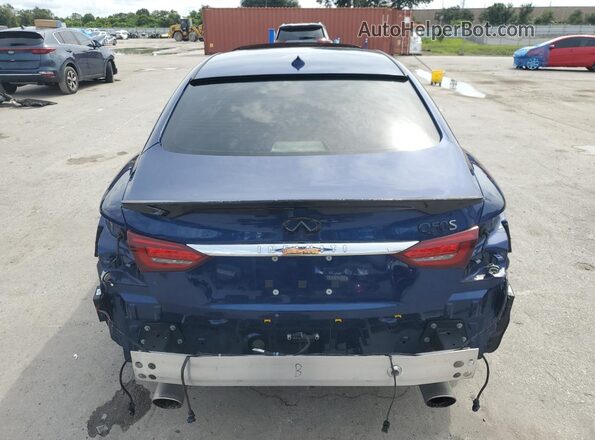 JN1FV7AP0KM760265 2019 INFINITI Q50 Blue Հետևի տեսք