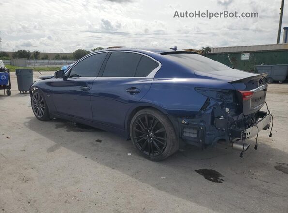 JN1FV7AP0KM760265 2019 INFINITI Q50 Blue Հետևի ձախ