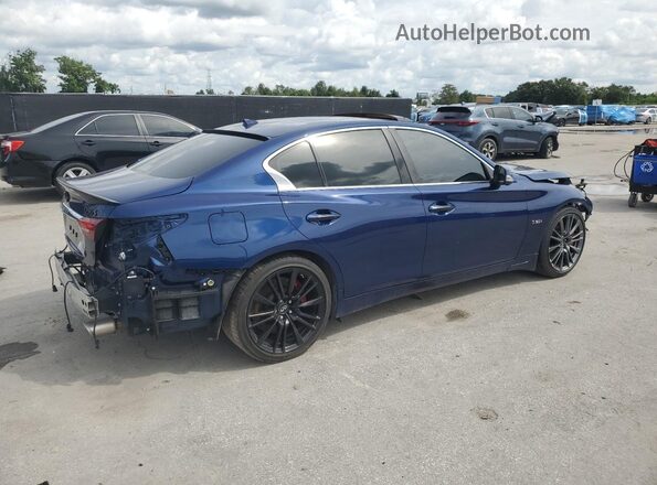 JN1FV7AP0KM760265 2019 INFINITI Q50 Blue Հետևի աջ