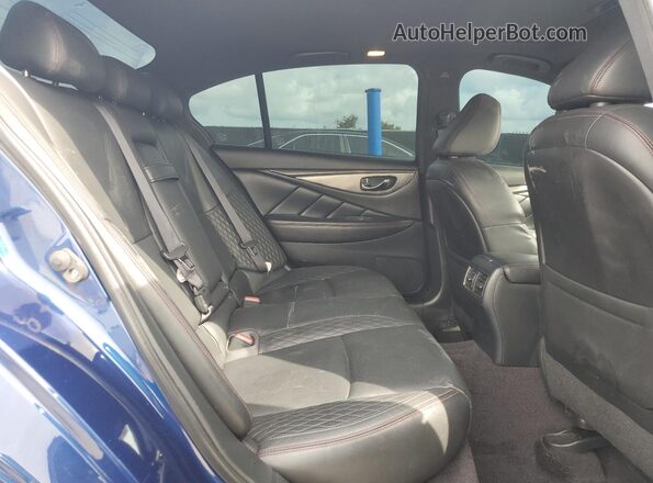 JN1FV7AP0KM760265 2019 INFINITI Q50 Blue Հետևի նստատեղերի տեսք