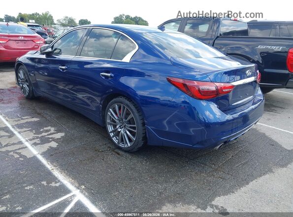 JN1FV7AP2JM460855 2018 INFINITI Q50 Синий Задняя левая четверть