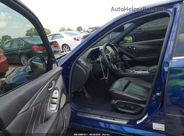 JN1FV7AP2JM460855 2018 INFINITI Q50 Синий Вид салона спереди