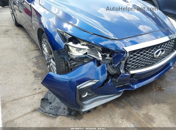 JN1FV7AP2JM460855 2018 INFINITI Q50 Синий Вид спереди