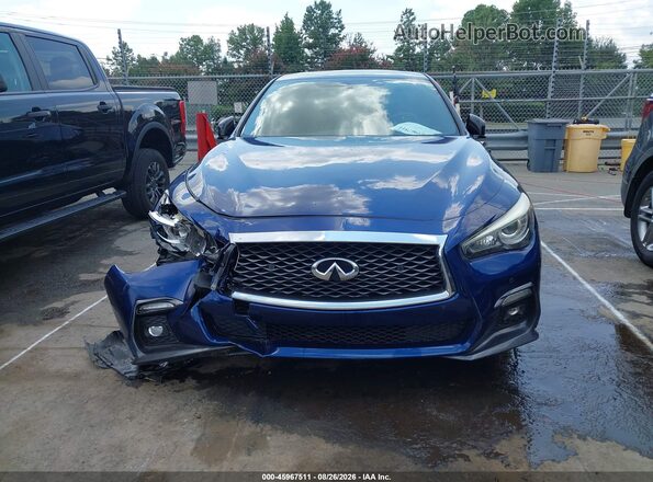 JN1FV7AP2JM460855 2018 INFINITI Q50 Синий Вид щитка приборов
