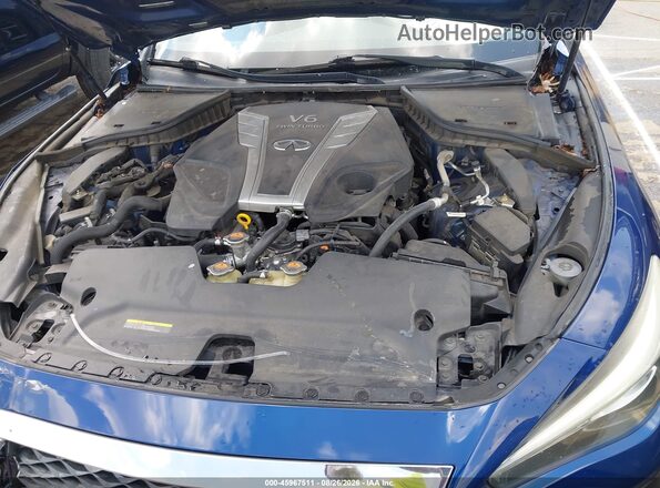 JN1FV7AP2JM460855 2018 INFINITI Q50 Синий Вид сзади
