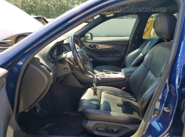 JN1FV7AP2LM630683 2020 INFINITI Q50 Blue Widok wnętrza z przodu