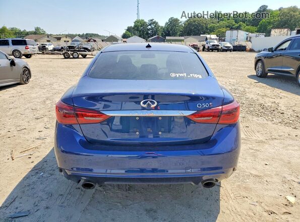 JN1FV7AP2LM630683 2020 INFINITI Q50 Blue Widok z tyłu