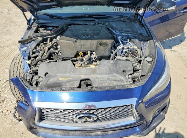 JN1FV7AP2LM630683 2020 INFINITI Q50 Blue Widok wnętrza z tyłu