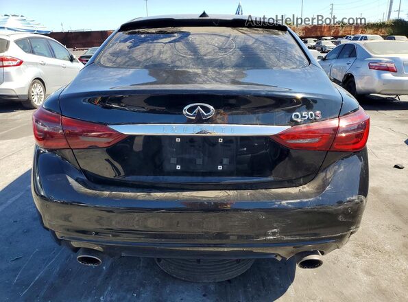 JN1FV7AP6JM461698 2018 INFINITI Q50 Черный Вид сзади