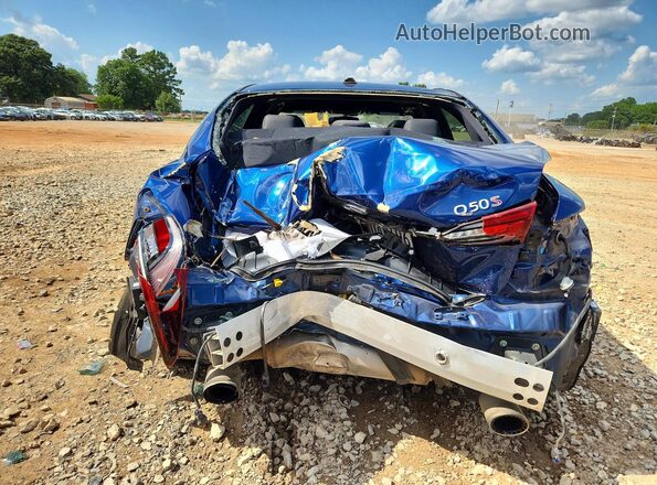 JN1FV7AP7JM460883 2018 INFINITI Q50 Blue Вид ззаду