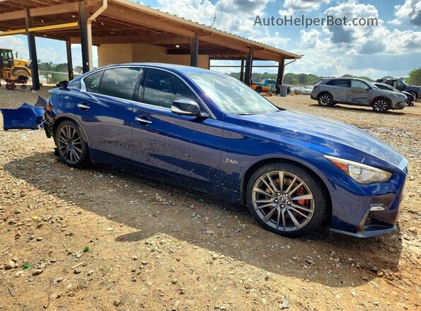 JN1FV7AP7JM460883 2018 INFINITI Q50 Blue Передня права чверть