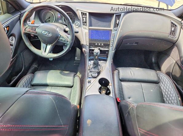 JN1FV7AP7JM460883 2018 INFINITI Q50 Blue Вид панелі приладів