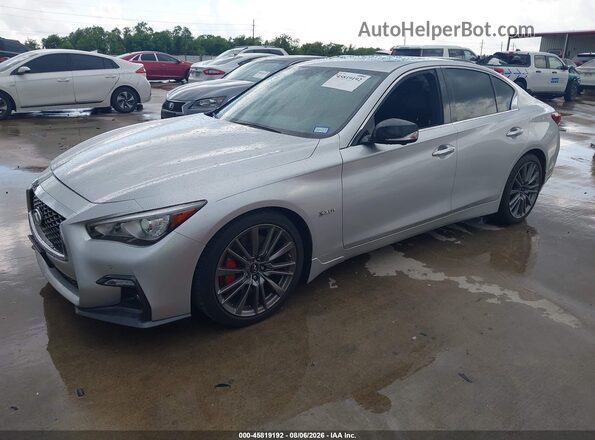 JN1FV7AP7JM460978 2018 INFINITI Q50 Серый Передняя левая четверть