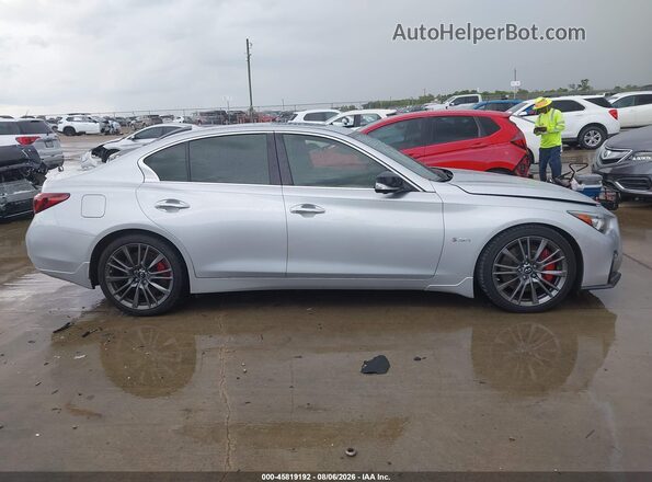 JN1FV7AP7JM460978 2018 INFINITI Q50 Серый Вид задней части салона