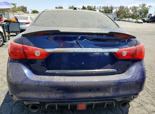 JN1FV7AP9HM850135 2017 INFINITI Q50 Blue Rear view