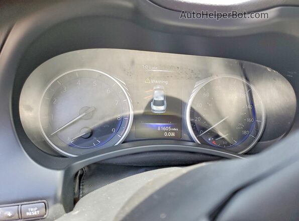 JN1FV7AP9HM850135 2017 INFINITI Q50 Blue Instrument cluster view