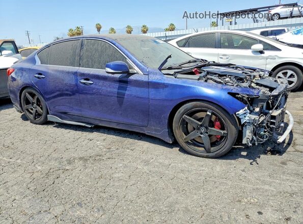JN1FV7AP9HM850135 2017 INFINITI Q50 Blue Front right