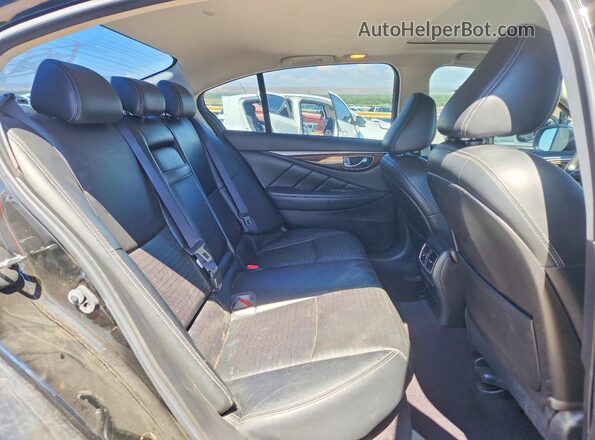 JN1FV7APXGM420225 2016 INFINITI Q50 Black Vista de los asientos traseros