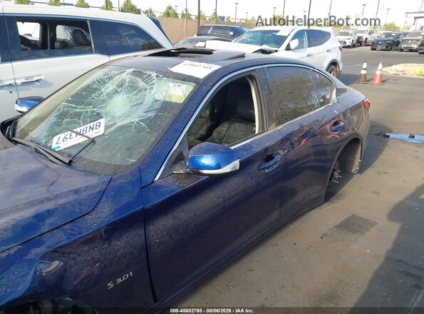 JN1FV7APXGM420872 2016 INFINITI Q50 Blue Սարքավորումների վահանակի տեսք