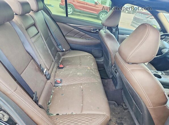JN1FV7AR2HM870955 2017 INFINITI Q50 Black Rear seats view