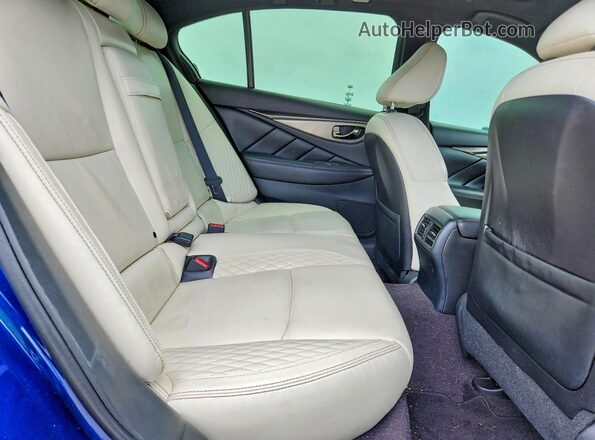 JN1FV7AR2KM800704 2019 INFINITI Q50 Blue Հետևի նստատեղերի տեսք