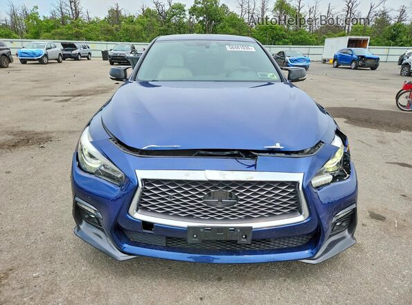 JN1FV7AR2KM800704 2019 INFINITI Q50 Blue Դիմացի տեսք