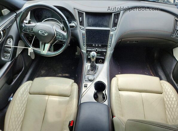 JN1FV7AR2KM800704 2019 INFINITI Q50 Blue Առջևի վահանակի տեսք