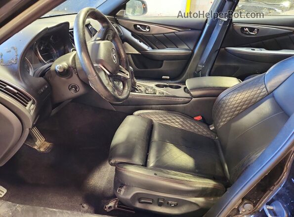 JN1FV7AR2KM801142 2019 INFINITI Q50 Black Вид салону спереду