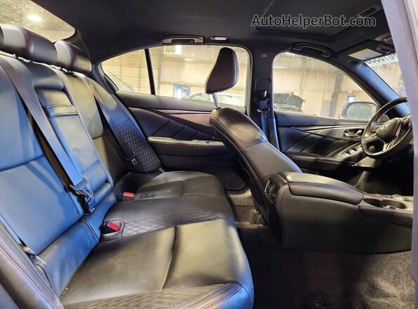 JN1FV7AR2KM801142 2019 INFINITI Q50 Black Вид задніх сидінь