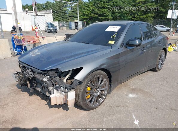 JN1FV7AR5JM700241 2018 INFINITI Q50 Gray Դիմացի տեսք
