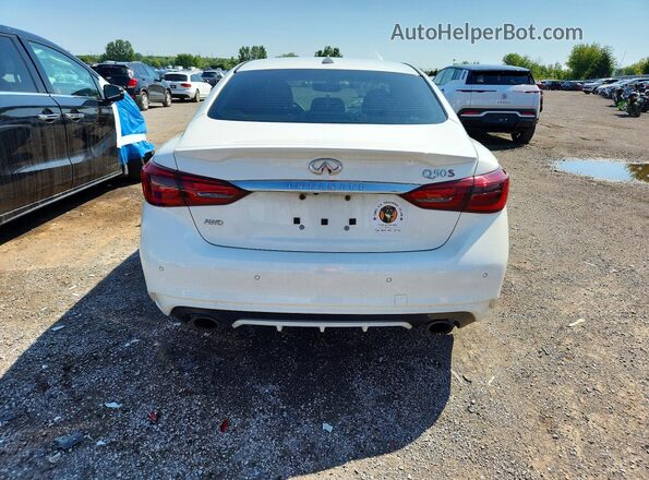 JN1FV7AR5JM700269 2018 INFINITI Q50 White Widok z tyłu