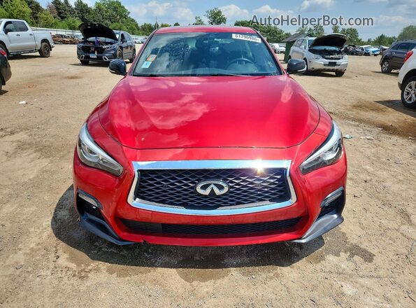 JN1FV7AR5KM800938 2019 INFINITI Q50 Red Front view