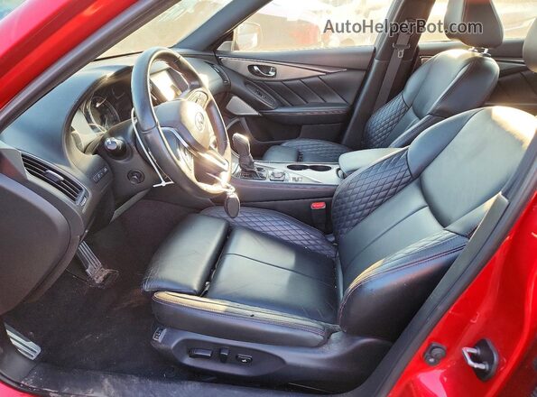 JN1FV7AR5KM800938 2019 INFINITI Q50 Red Front interior view