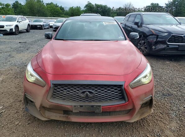 JN1FV7AR6JM480365 2018 INFINITI Q50 Maroon Դիմացի տեսք