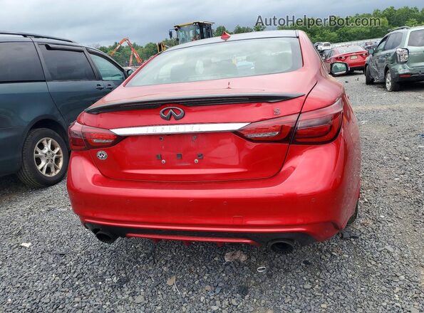 JN1FV7AR6JM480365 2018 INFINITI Q50 Maroon Հետևի տեսք
