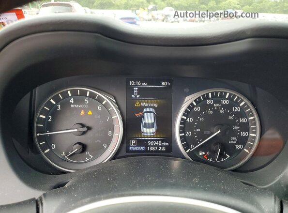 JN1FV7AR6JM480365 2018 INFINITI Q50 Maroon Սարքավորումների վահանակի տեսք