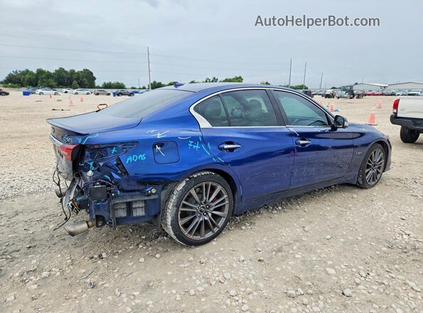 JN1FV7AR6KM800141 2019 INFINITI Q50 Blue Задня права чверть