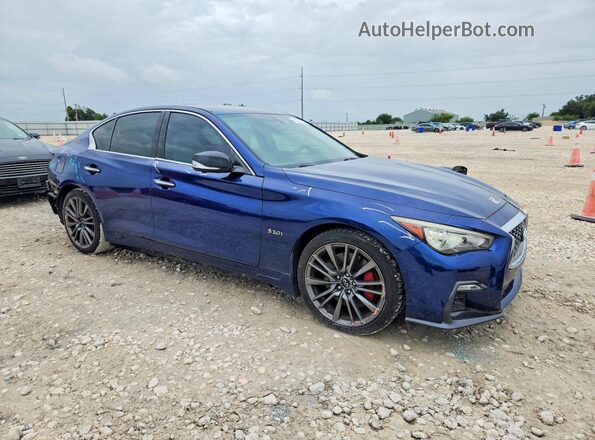 JN1FV7AR6KM800141 2019 INFINITI Q50 Blue Передня права чверть