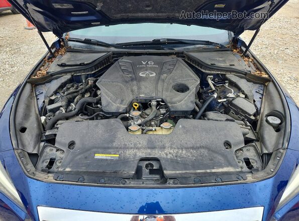 JN1FV7AR6KM800141 2019 INFINITI Q50 Blue Вид задньої частини салону