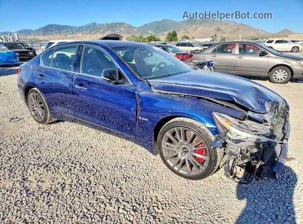 JN1FV7AR6LM660674 2020 INFINITI Q50 Синий Передняя правая четверть