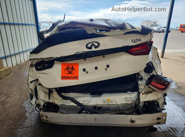 JN1FV7ARXLM660807 2020 INFINITI Q50 White Widok z tyłu