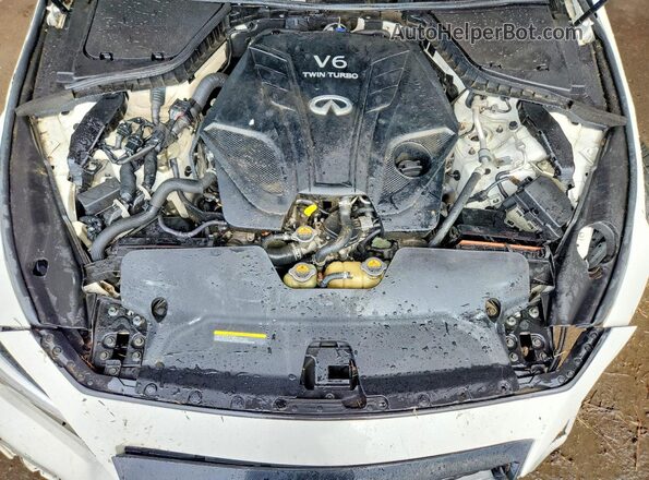 JN1FV7ARXLM660807 2020 INFINITI Q50 White Widok wnętrza z tyłu
