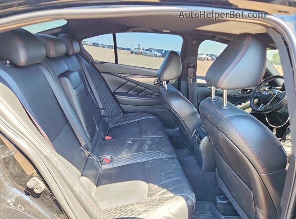 JN1FV7ARXLM660838 2020 INFINITI Q50 Black Vista de los asientos traseros