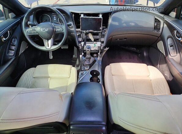 JN1FV7DP2PM570163 2023 INFINITI Q50 Black Widok deski rozdzielczej