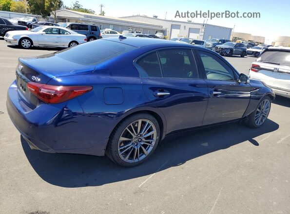 JN1FV7DP5MM850526 2021 INFINITI Q50 Blue Trasero derecho